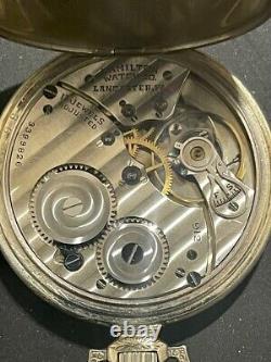 Hamilton 912 Pocket Watch 17J Model 2 14K GF From JAPAN #6569