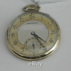 Hamilton 917 Gold Filled Pocket Watch excellent condition