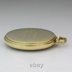 Hamilton 917 Model 1 10 Size 14K Yellow Gold Open Face Pocket Watch ca. 1942