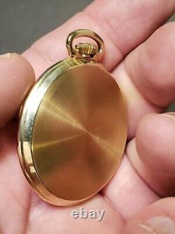 Hamilton 921 10s 21j 5 Adj. Pocket Watch in Orig. Solid 14K Gold Case