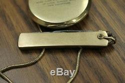 Hamilton 921 45mm Pocket Watch with Chain & Knife circa 1941 WORKING (42596)