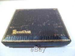 Hamilton 922 23 Jewel 12S Original 14K Solid Gold Open Face Case Original Box