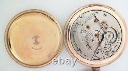 Hamilton 924 18s 17j Marked Grade Pocket Watch Movement and Case not working