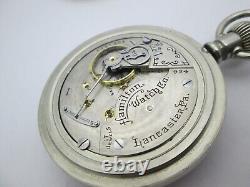 Hamilton 924 18s Lever Set Pocket Watch C. 1916 Serviced Ready to Use