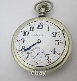 Hamilton 924 18s Lever Set Pocket Watch C. 1916 Serviced Ready to Use