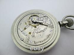 Hamilton 924 18s Lever Set Pocket Watch C. 1916 Serviced Ready to Use