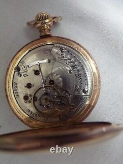 Hamilton 927 18s Hunting Gold Filled Pocket Watch NICE! A