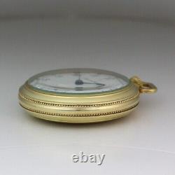 Hamilton 930 Limited Production 18 Size Open Face Gold Plate Pocket Watch 1894