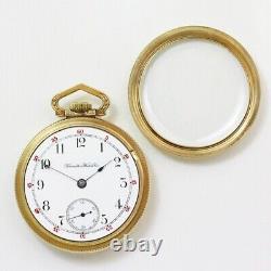 Hamilton 930 Limited Production 18 Size Open Face Gold Plate Pocket Watch 1894