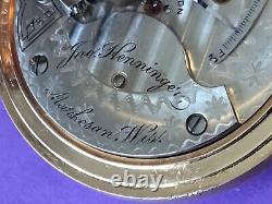 Hamilton 935, 17J, Private Label, 18s, one star rarity pocket watch