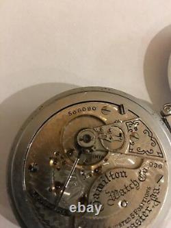 Hamilton 936 Railroad Pocket Watch. 18s 17 Jewel. Working condition. Circa 1910