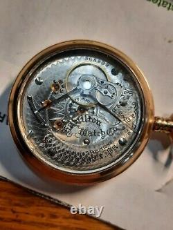 Hamilton 936 Railroad Pocket Watch (display Back) 1906