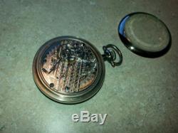 Hamilton 940 pocket watch screw cover salesman case