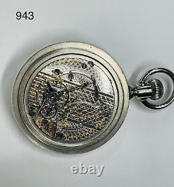 Hamilton 943 pocket watch 18s 21j in a Display Back Case Wow The Elusive 943