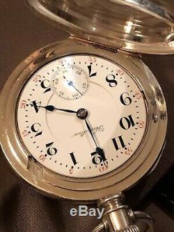 Hamilton 944 18s 19j RR Pocket watch 5 Oz. Coin Silver case Xtra-Fine condition