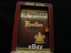 Hamilton 950, 23j In Hamilton Signed Gold Case. Box And Original Papers