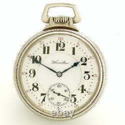 Hamilton 950 Railroad Pocket Watch Ca1933 16 Size, 23 Jewel
