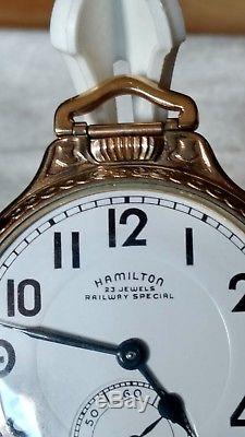 Hamilton 950b Pocket Watch 10k Gf Hamilton Case