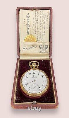 Hamilton 954 Grade 17 Jewels Pocket-Watch With Case And Papers