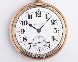 Hamilton 974 16 size 17 jewel Pocket Watch withNice Bristol 25 Year Swing Out Case