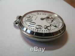 Hamilton 974 Special Railroad Pocket Watch Stainless Steel Case Circa 1938