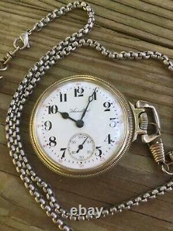 Hamilton 975 17 Jewel Side Winder Hunter Case Railroad Conductor pocket watch