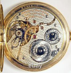 Hamilton 991 Extremely Rare Fishscale Damaskeen 21j 16s Hc Pocket Watch