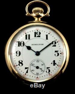 Hamilton 992 16 s 21 J 105 Years Old Railroad Pocket watch Near mint Condition