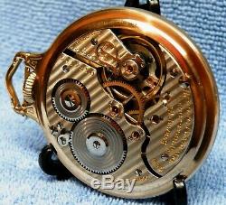 Hamilton 992 16s 21j 5 Adj Railroad Grade 10k Gold Fill Boc Pocket Watch, Runs