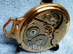 Hamilton 992 16s 21j 5 Adj Railroad Grade 10k Gold Fill Boc Pocket Watch, Runs
