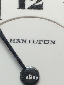 Hamilton 992 21 Jewels Montgomery Dial Railroad Pocket Watch I-8623