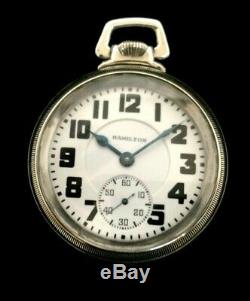 Hamilton 992 21J 16s Railroad Pocket watch Extra Fine Condition