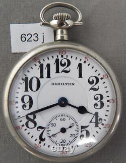 Hamilton 992, 21j Railroad Pocket Watch, Denver Loaner Case