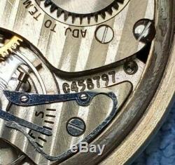 Hamilton 992 B Railway Special 16s 21j Antique Pocket Watch 10kgf Case