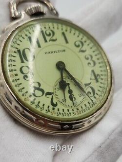 Hamilton 992 Movement Railroad Grade 14 K Gold Filled Pocket Watch