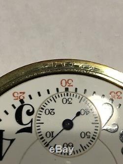 Hamilton 992 RR grade pocket watch. Wadsworth quality 16s 21j, 14k GF