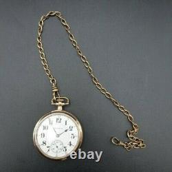Hamilton 992 Railroad Pocket Watch with Chain For Parts