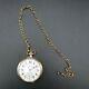 Hamilton 992 Railroad Pocket Watch With Chain For Parts