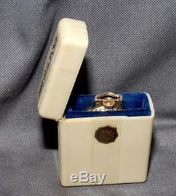 Hamilton 992 Rr Pocket Watch Orig Plastic Box! Dbl Sunk Porcelain Dial Runs Good