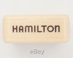 Hamilton 992B 16s 21j Pocket Watch in 10k GF Case with Original Bakelite Box