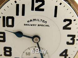 Hamilton 992B 21 Jewel RR Railroad Size 16 Antique/VTG Pocket Watch