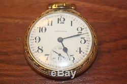 Hamilton 992B 21J 10k Gold Filled Open Face Railroad Pocket Watch Make Offer