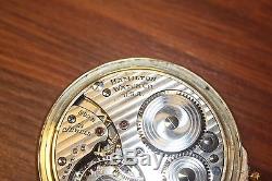 Hamilton 992B 21J 10k Gold Filled Open Face Railroad Pocket Watch Make Offer