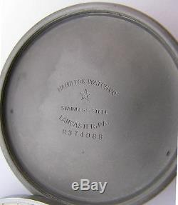Hamilton 992B Pocket Watch Case stainless steel 16s. Used