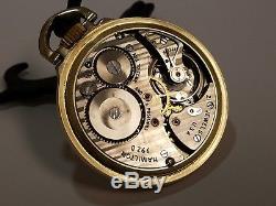 Hamilton 992B Pocket Watch SALESMAN DISPLAY! 16s 21j Montgomery dial c. 1966