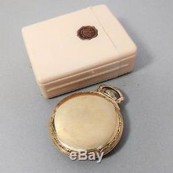 Hamilton 992B Pocket Watch in Ivory Bakelite Factory Box One Owner Estate Find