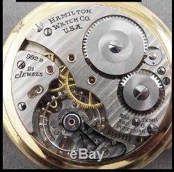 Hamilton 992B Railroad Pocket Watch, 21 Jewels, Lever Set