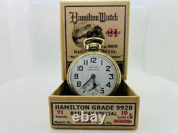 Hamilton 992B Railroad Pocket Watch 21J 16S Mainliner 10K GF Case C1941 SERVICED