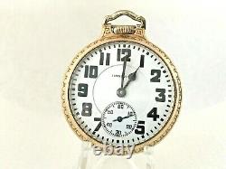 Hamilton 992B Railroad Pocket Watch 21j Housed in 10K G. F. BOC Case c1953