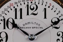 Hamilton 992B Railroad Pocket Watch RR Serviced Railway Special Montgomery Dial